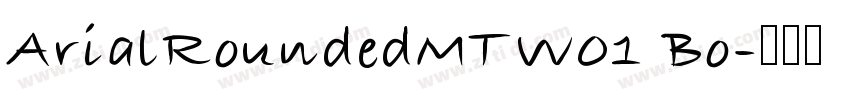 ArialRoundedMTW01 Bo字体转换